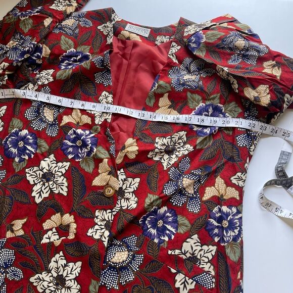 Vintage Pendleton Miss Sophisticates Floral Print Blazer Size 16 - Picture 8 of 8